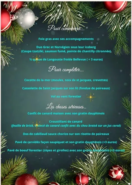 Menu des fêtes, Les Caprices de Marie