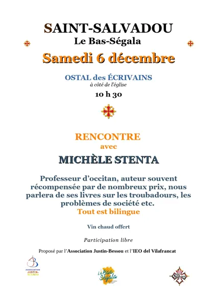 Rencontre avec Michèle Stenta à Saint-Salvadou