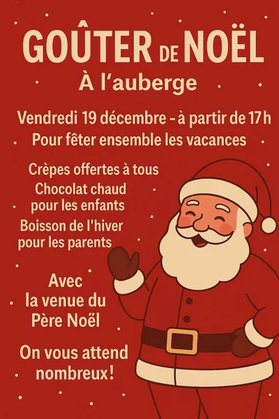 Goûter de Noël à l'Auberge