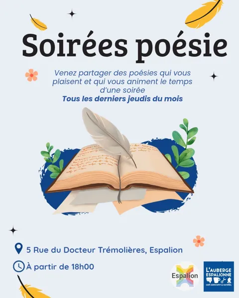 Auberge Espalionne - Soirée poésie