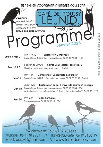 Jeux/bien être/conférence/repas à Roussy