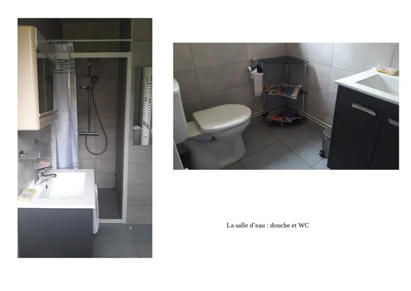 Salle d'eau avec WC