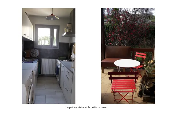 La cuisine et la terrasse