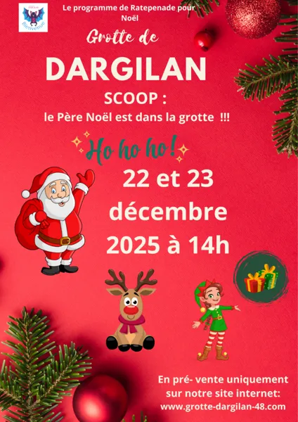 Le Père Noël est dans la grotte !! - Grotte de Dargilan