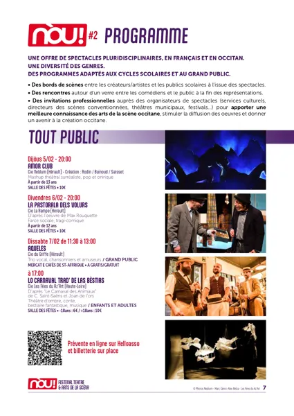 Spectacle, Festival de Théâtre