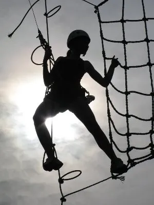 Filet aérien sensations garanties, Acroparc du Mas