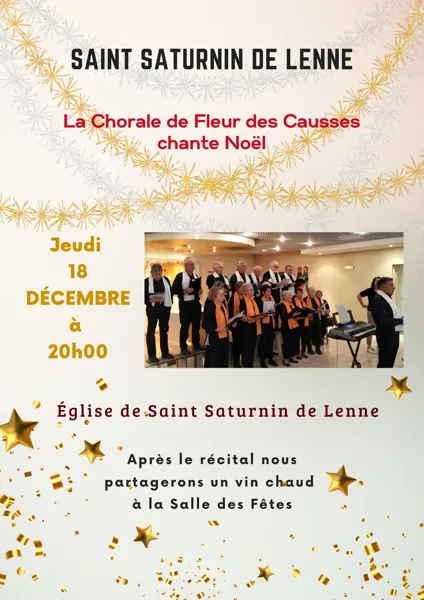 La chorale Fleur des Causses chante Noël à Saint Saturnin de Lenne