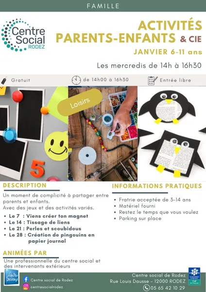 Activités parents & enfants (6-11 ans)