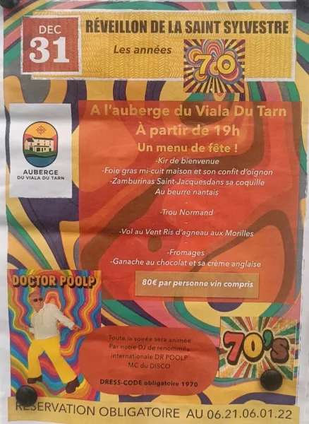 Réveillon à l'Auberge du Viala