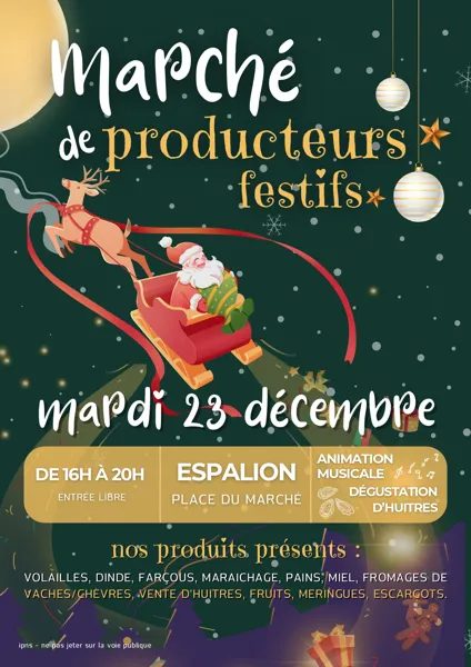 Marché de producteurs festifs
