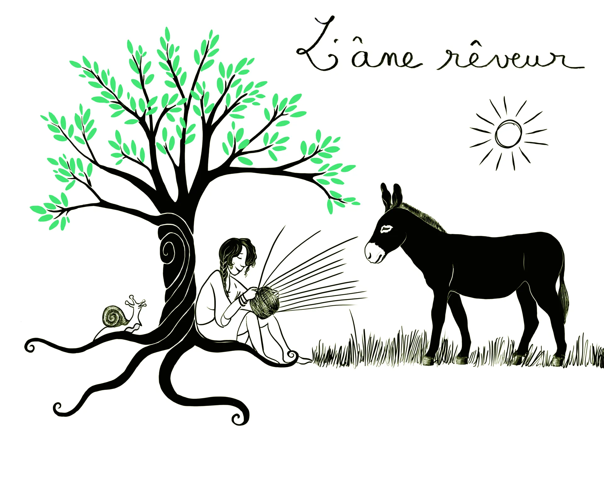 L'Ane Rêveur, logo