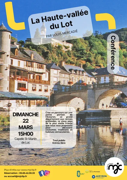 CONFÉRENCE : La haute vallée du Lot
