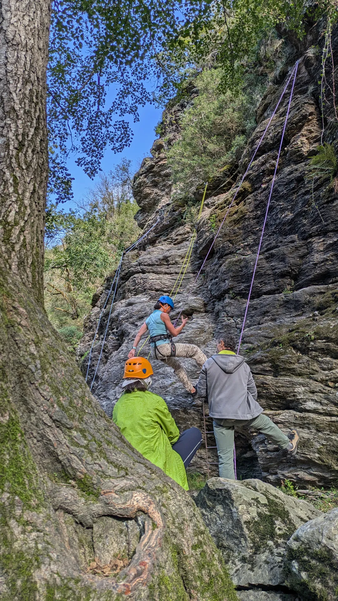 Escalade au Roc du Gorb, SPL Ouest Aveyron Tourisme