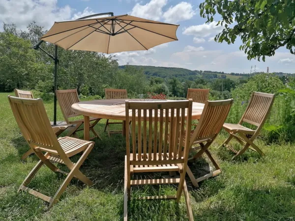 Terrasse dans le jardin