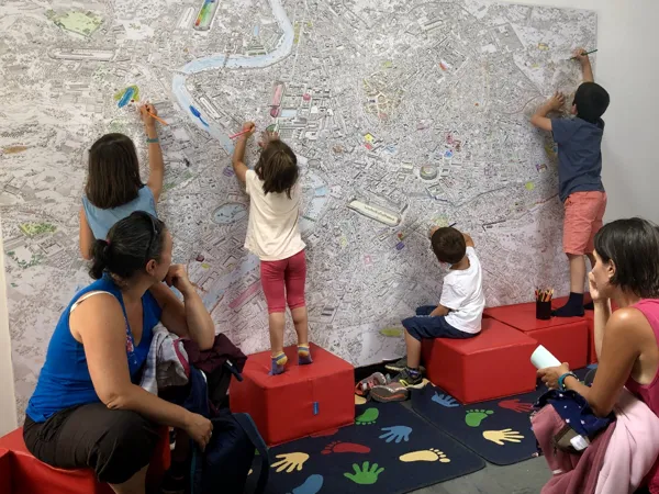 Dessin géant de la Rome antique, Photothèque Conseil départemental de l'Aveyron