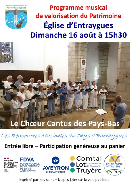 Concert du Choeur Cantus des Pays Bas