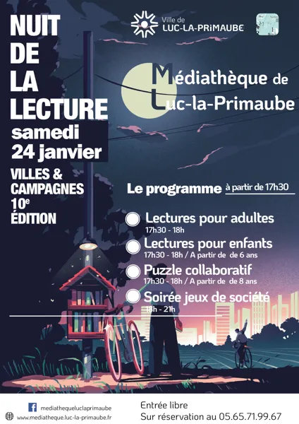 Soirée lecture et jeux de société