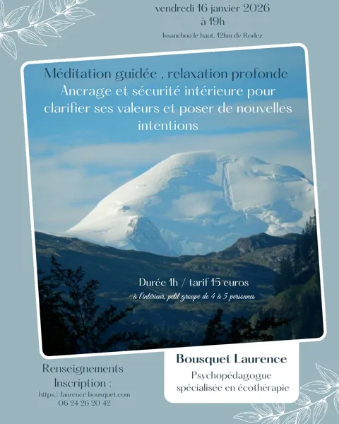 Méditation guidée, relaxation profonde