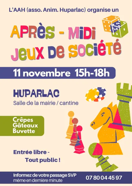 Après-midi jeux de société