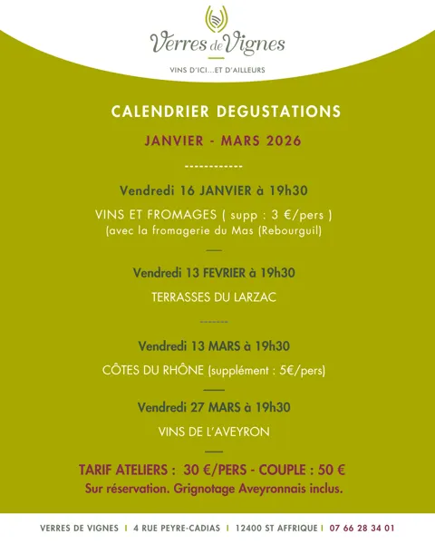 Dégustations de Vins de l'Aveyron
