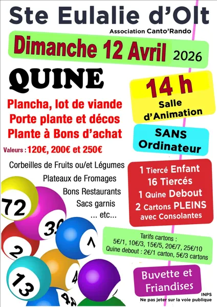 Quine de Canto Rando à Ste Eulalie d'Olt