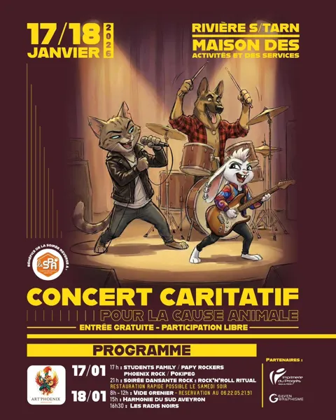 Concerts et vide-grenier caritatifs au profit de la SPA