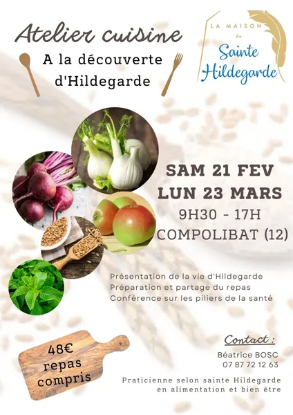 Atelier cuisine à la découverte d'Hildegarde
