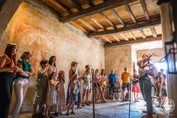 Salle des fresques, ©Virginie Govignon - OT Larzac Vallées
