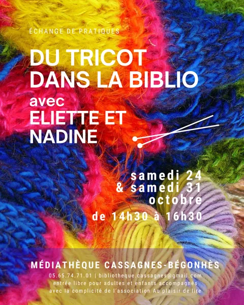 Du tricot dans la biblio