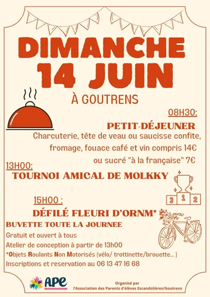 Petit déjeuner - vélos fleurie - caisse à savon