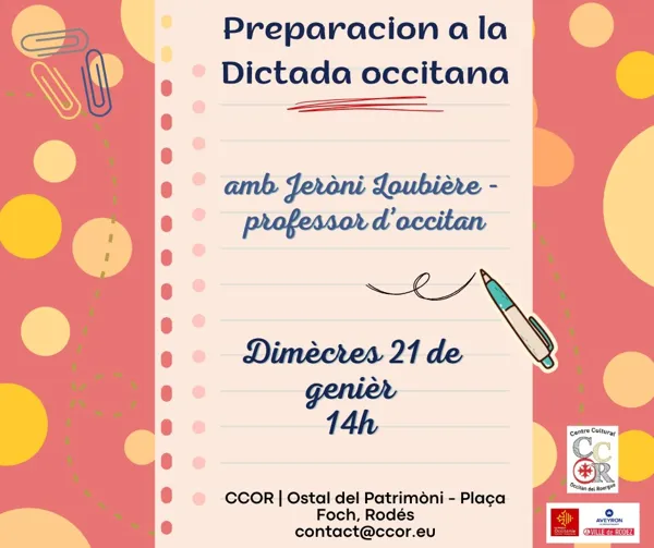 Atelier de préparation à la dictée occitane