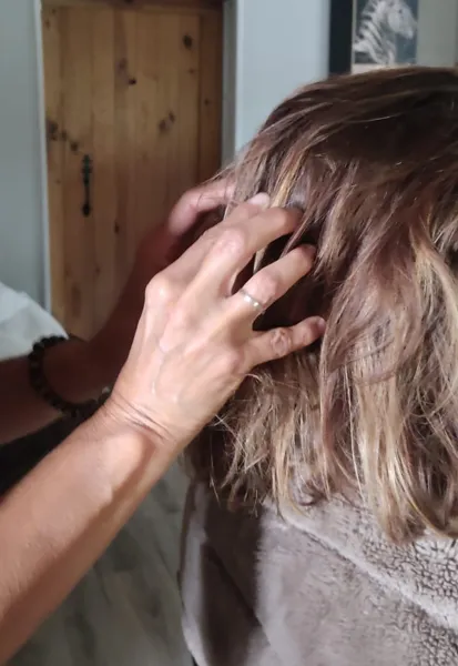 Massage métamorphique réalisé par moi même, photo de Sandrine C.