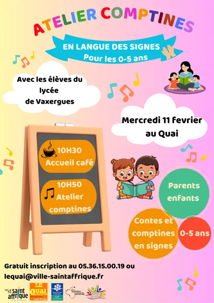 Atelier comptines en langue des signes