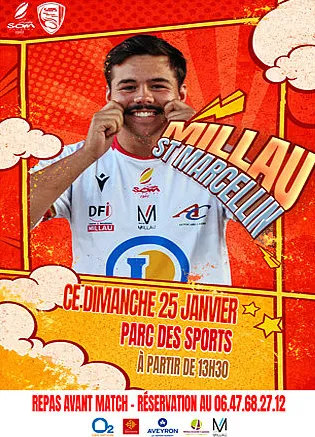 Rugby fédérale 2 : Millau reçoit St Marcellin