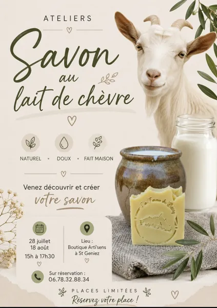 Je fabrique mon savon au lait de chèvre