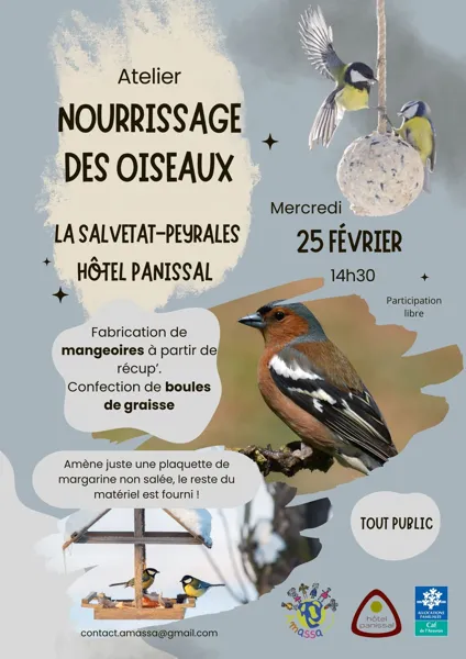 Atelier nourrissage des oiseaux