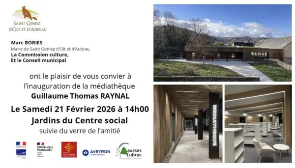 Inauguration de la médiathèque de St Geniez d'Olt