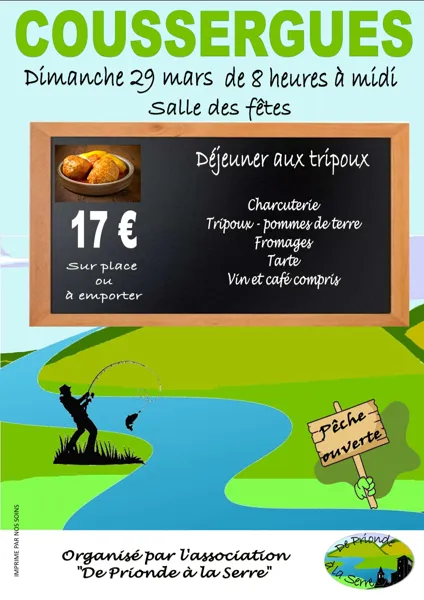 Déjeuner du pécheur à Coussergues