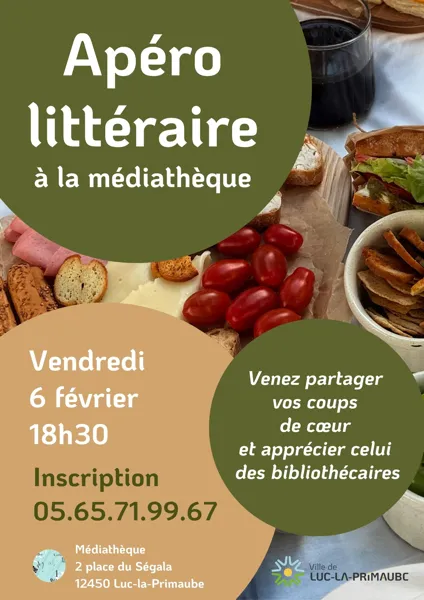 Apéro littéraire à la médiathèque