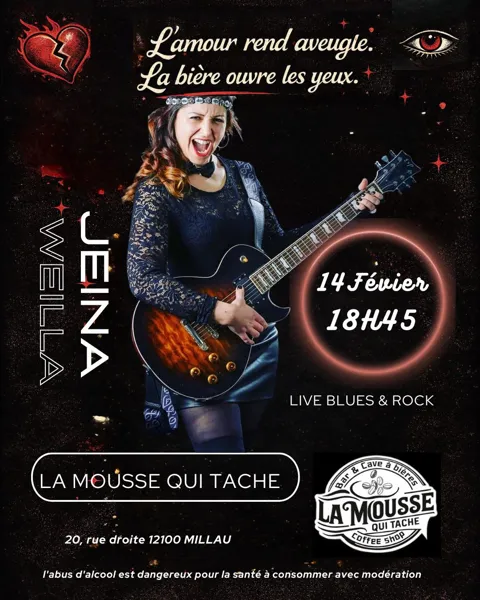 Concert Jeina Weilla (blues rock) - La Mousse qui tâche
