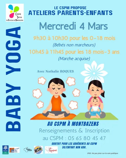 Baby YOGA, atelier parents et enfants.