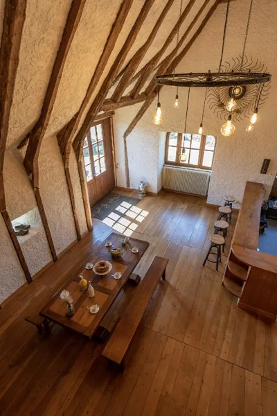 Pièce à vivre vue de la mezzanine