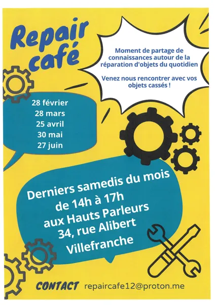 Atelier Repair Café - Les Hauts Parleurs