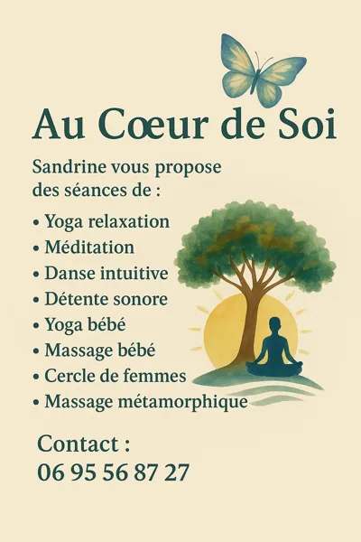 Affiche au cœur de soi, Sandrine B. Au Coeur de Soi