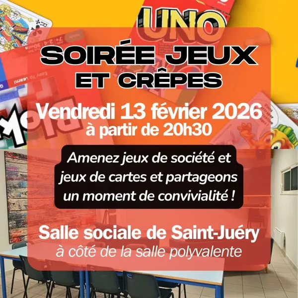 Soirée jeux et crêpes