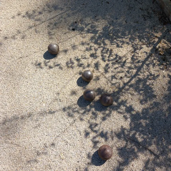 Détail, pétanque, Thily Niel