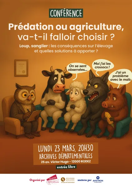 Conférence : Prédation ou Agriculture, va-t-il falloir choisir ?
