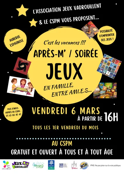 Après-m’ / soirée jeux