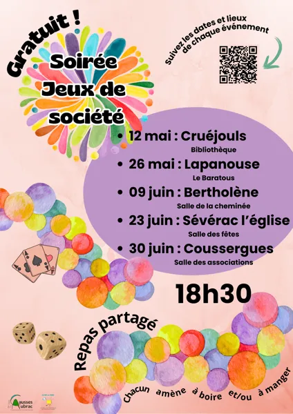Soirée Jeux de Société à Cruéjouls