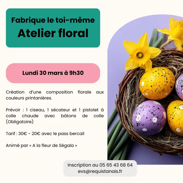 Atelier floral sur le thème de Pâques